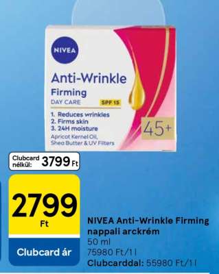 NIVEA Anti-Wrinkle Firming nappali arckrém