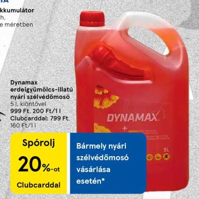 Dynamax erdeigyümölcs-illatú nyári szélvédőmosó