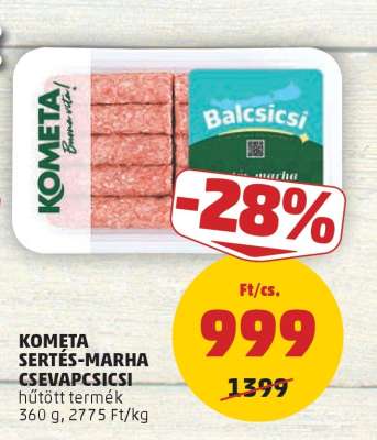 KOMÉTA Sertés-Marha Csevapcsicsi