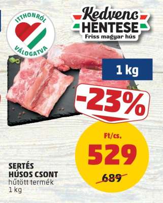 Sertés húsos csont