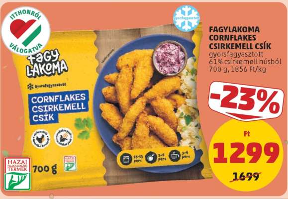 Fagylakoma Cornflakes Csirkemell Csík