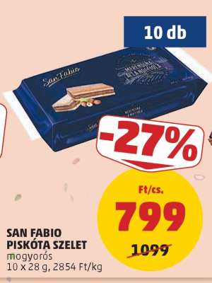 San Fabio Piskóta Szelet