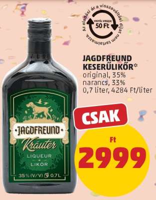 Jagdfreund Keserűlikőr