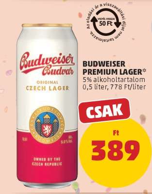 Budweiser Premium Lager