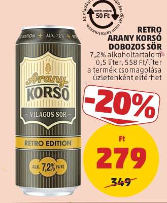 RETRO ARANY KORSÓ DOBOZOS SÖR