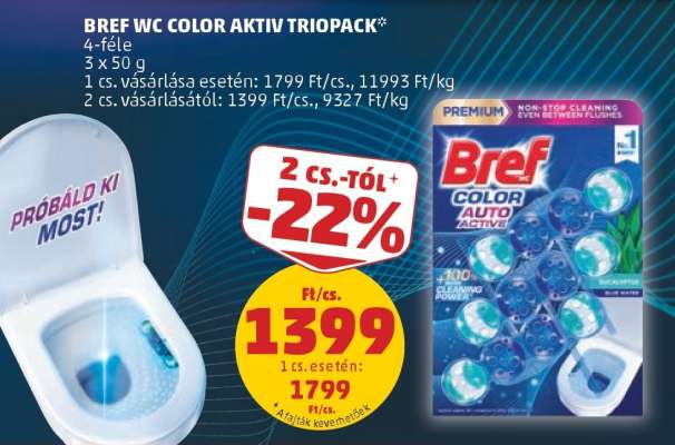 Bref WC Color Aktiv Triopack