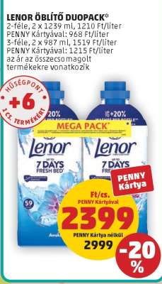 Lenor Öblítő Duopack