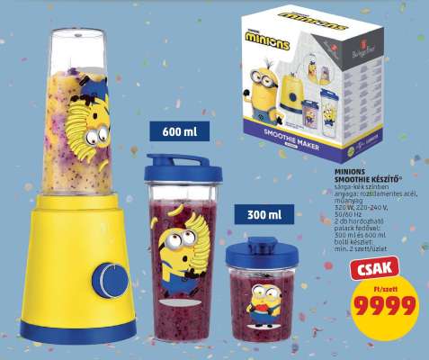 MINIONS SMOOTHIE KÉSZÍTŐ