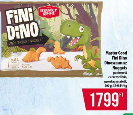 MASTER GOOD FINI DINO DINOSZAURUSZ NUGGETS