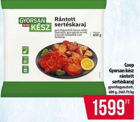 Coop GYORSAN KÉSZ rántott sertéskaraj