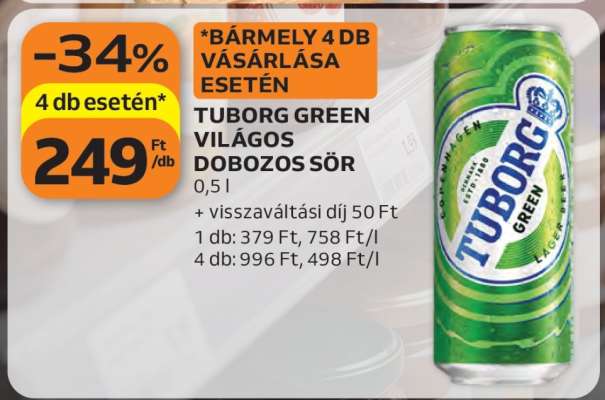 TUBORG GREEN VILÁGOS DOBOZOS SÖR