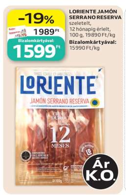 LORIENTE JAMÓN SERRANO RESERVA