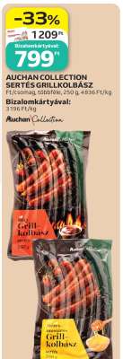 AUCHAN COLLECTION SERTÉS GRILLKOLBÁSZ
