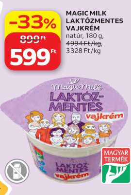 MAGIC MILK LAKTÓZMENTES VAJKRÉM