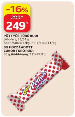 PÖTTYÖS Túró Rudi