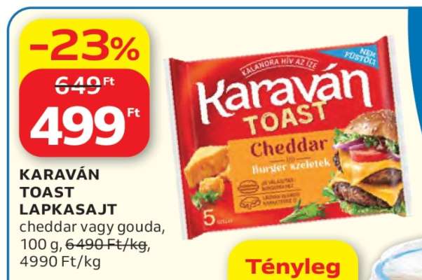 KARAVÁN TOAST LAPKASAJT