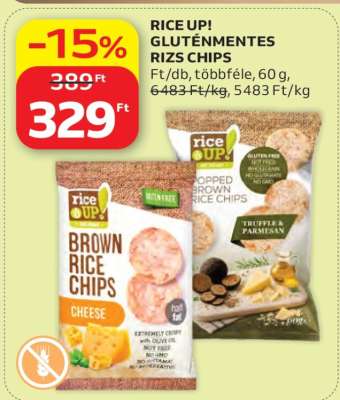 RICE UP! GLUTÉNMENTES RIZS CHIPS