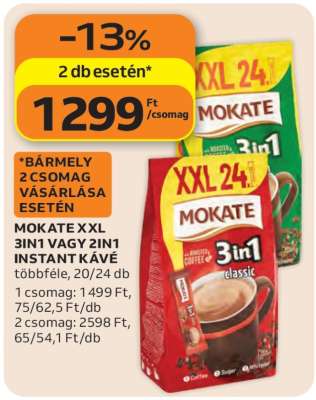 Mokate XXL 3in1 vagy 2in1 Instant Kávé