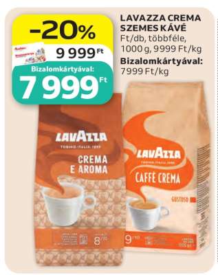LAVAZZA CREMA SZEMES KÁVÉ