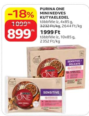 Purina One Mini nedves kutyaeledel