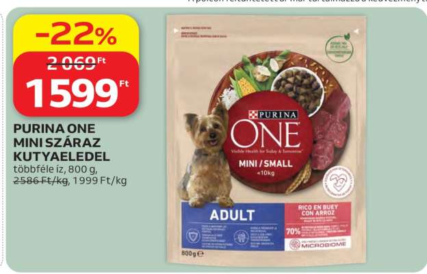 Purina One Mini Száraz Kutyaeledel