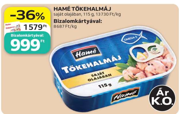 Hamé tőkehalmáj