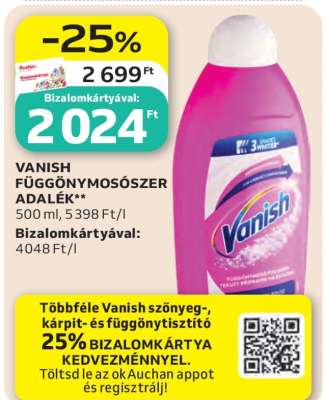 VANISH FÜGGÖNYMOSÓSZER ADALÉK