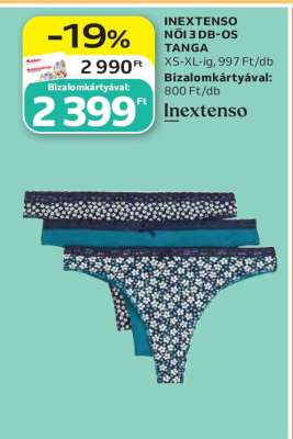 INEXTENSO NŐI 3 DB-OS TANGA