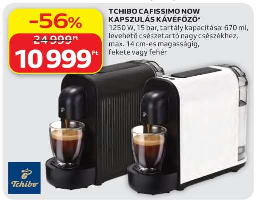 TCHIBO CAFISSIMO NOW KAPSZULÁS KÁVÉFŐZŐ