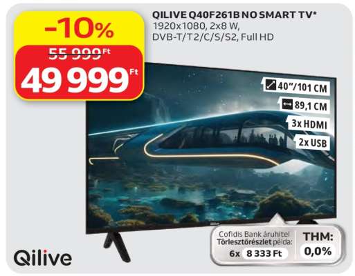 QILIVE Q40F261B NO SMART TV