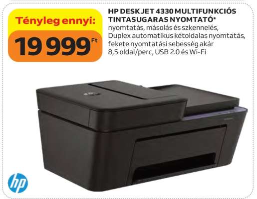 HP DeskJet 4330 Multifunkciós Tintasugaras Nyomtató