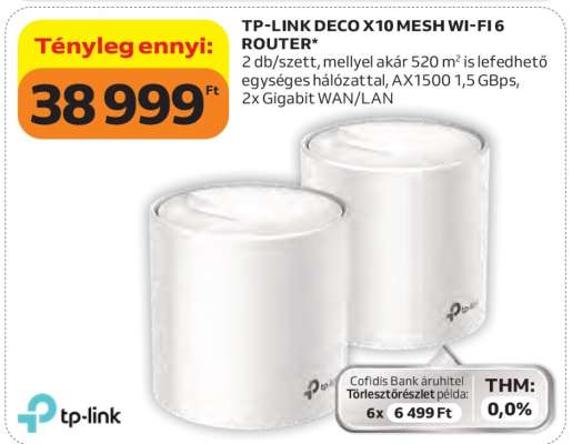 TP-LINK DECO X10 MESH WI-FI 6 ROUTER