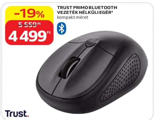 TRUST PRIMO BLUETOOTH VEZETÉK NÉLKÜLI EGÉR