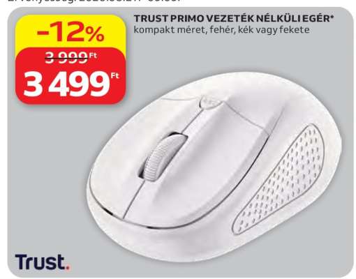 TRUST PRIMO VEZETÉK NÉLKÜLI EGÉR