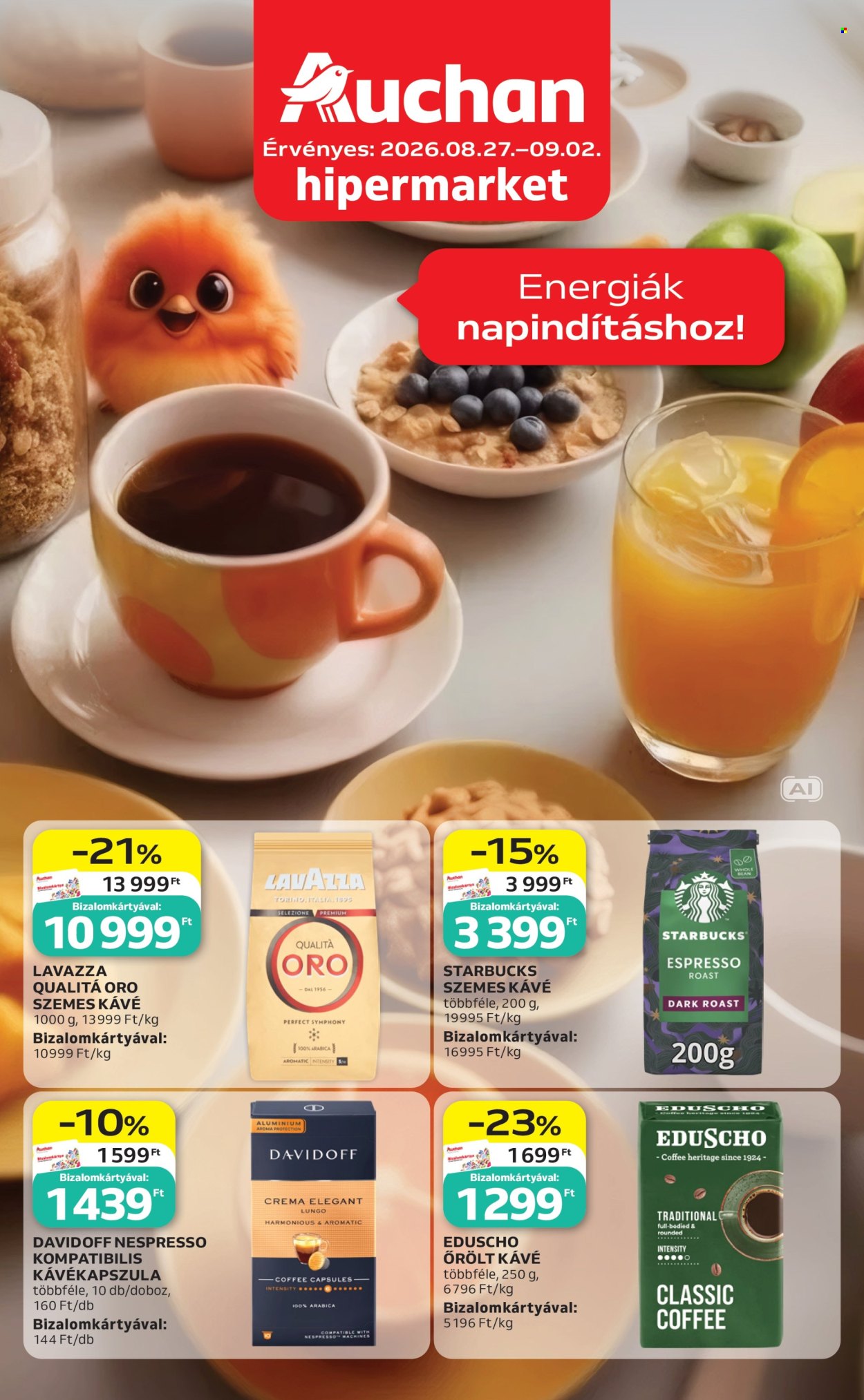 Auchan akciós újság érvényes:  - 2026.08.27 - 2026.09.02. 1. oldal Oldal 1