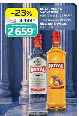 ROYAL VODKA VAGY LIKŐR