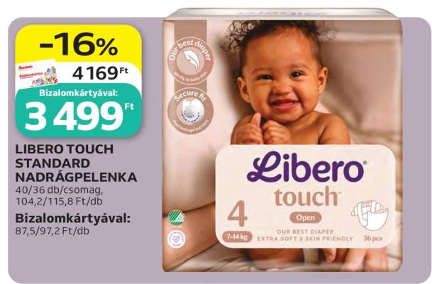 LIBERO TOUCH STANDARD NADRÁGPELENKA