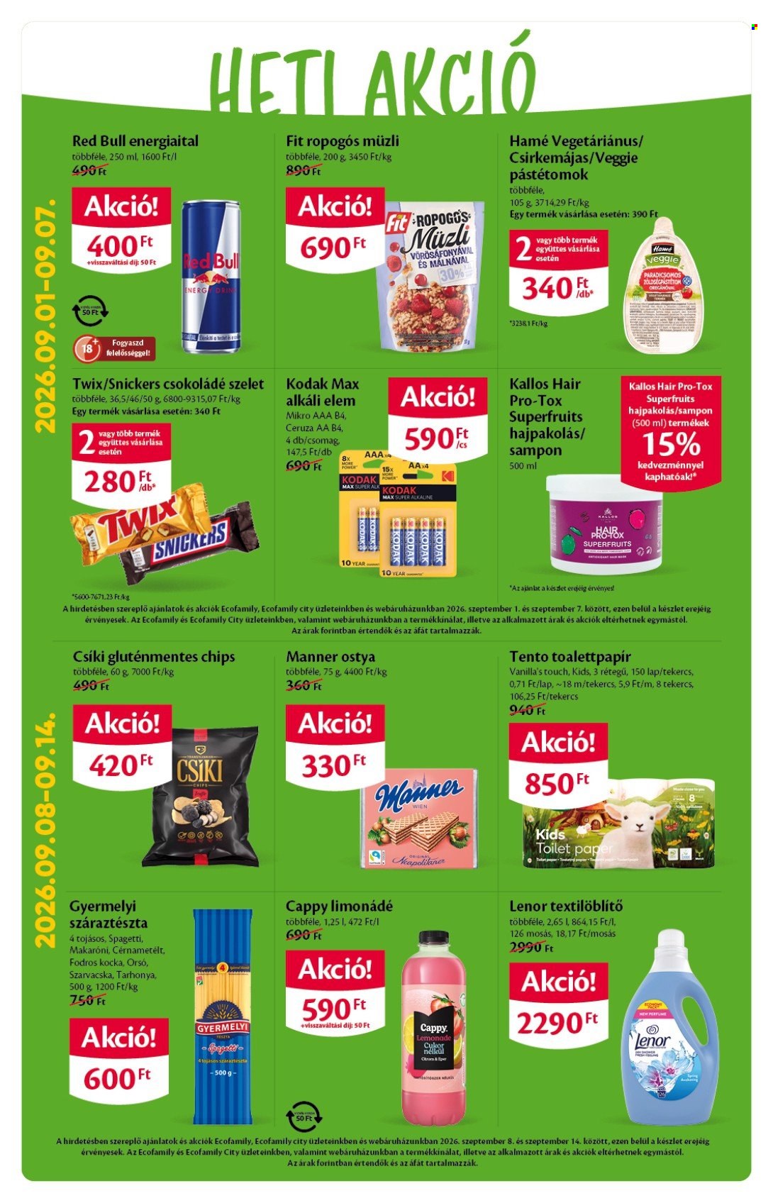 EcoFamily akciós újság érvényes:  - 2026.09.03 - 2026.09.13. 2. oldal Oldal 2
