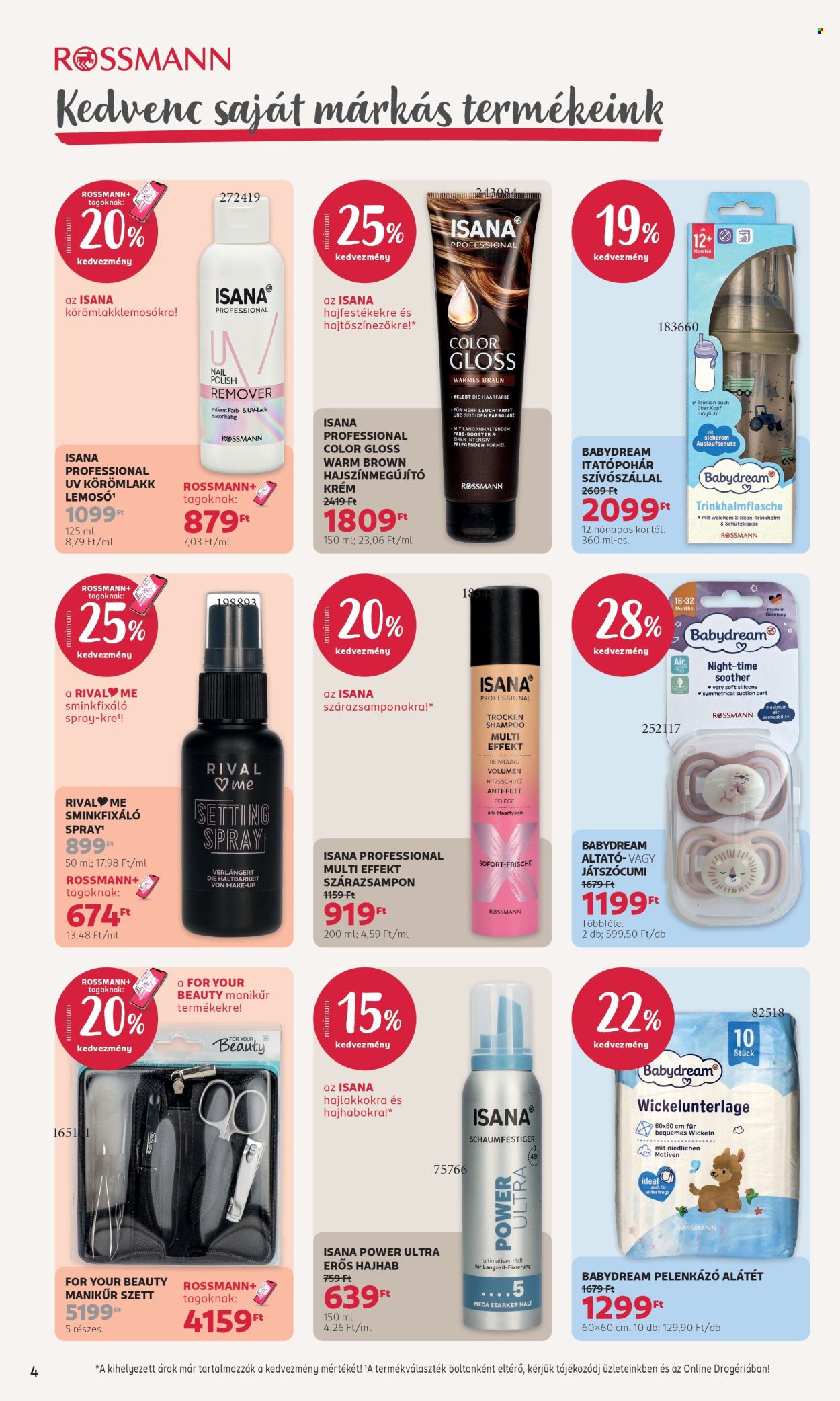 Rossmann akciós újság érvényes:  - 2026.08.31 - 2026.09.04. 4. oldal Oldal 4