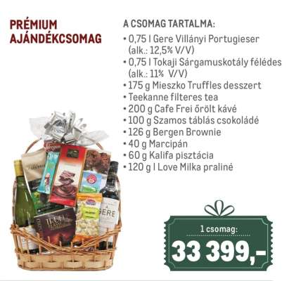 PRÉMIUM AJÁNDÉKCSOMAG