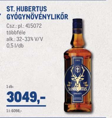 St. Hubertus gyógynövénylikőr