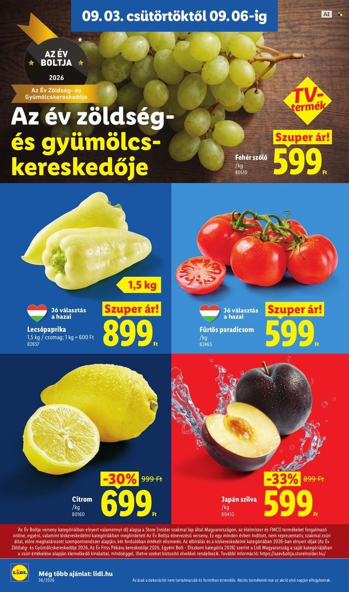 Lidl akciós újság érvényes:  - 2026.09.03 - 2026.09.09. 2. oldal Oldal 2