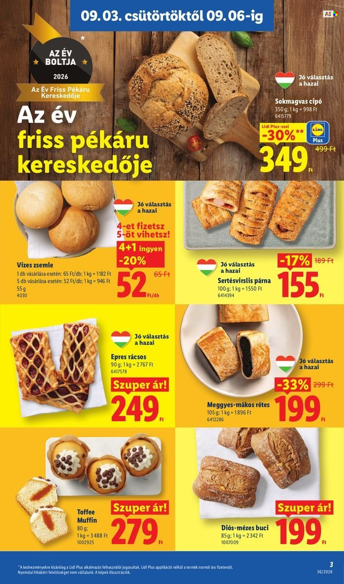 Lidl akciós újság érvényes:  - 2026.09.03 - 2026.09.09. 3. oldal Oldal 3