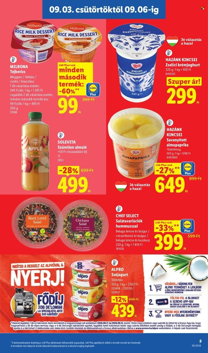 Lidl akciós újság érvényes:  - 2026.09.03 - 2026.09.09. 9. oldal Oldal 9