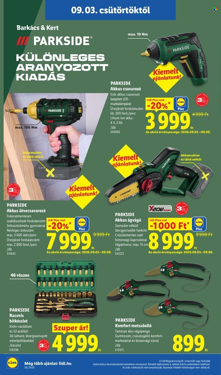Lidl akciós újság érvényes:  - 2026.09.03 - 2026.09.09. 26. oldal Oldal 26