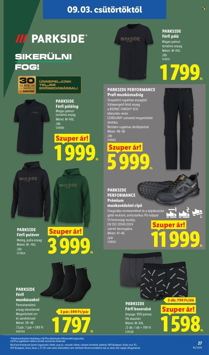 Lidl akciós újság érvényes:  - 2026.09.03 - 2026.09.09. 27. oldal Oldal 27