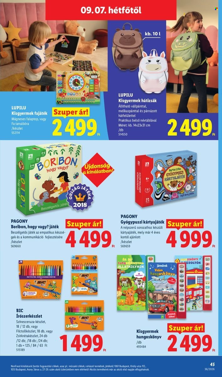 Lidl akciós újság érvényes:  - 2026.09.03 - 2026.09.09. 45. oldal Oldal 45