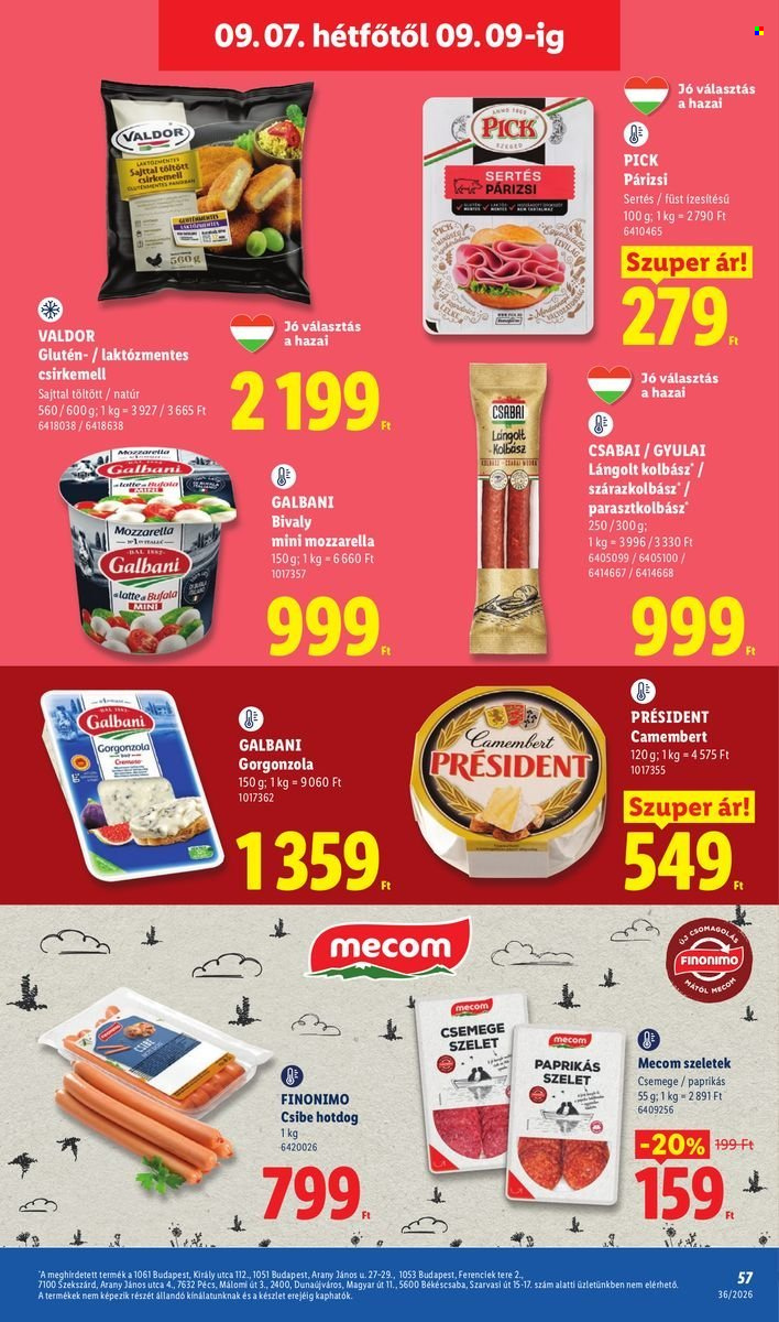 Lidl akciós újság érvényes:  - 2026.09.03 - 2026.09.09. 57. oldal Oldal 57