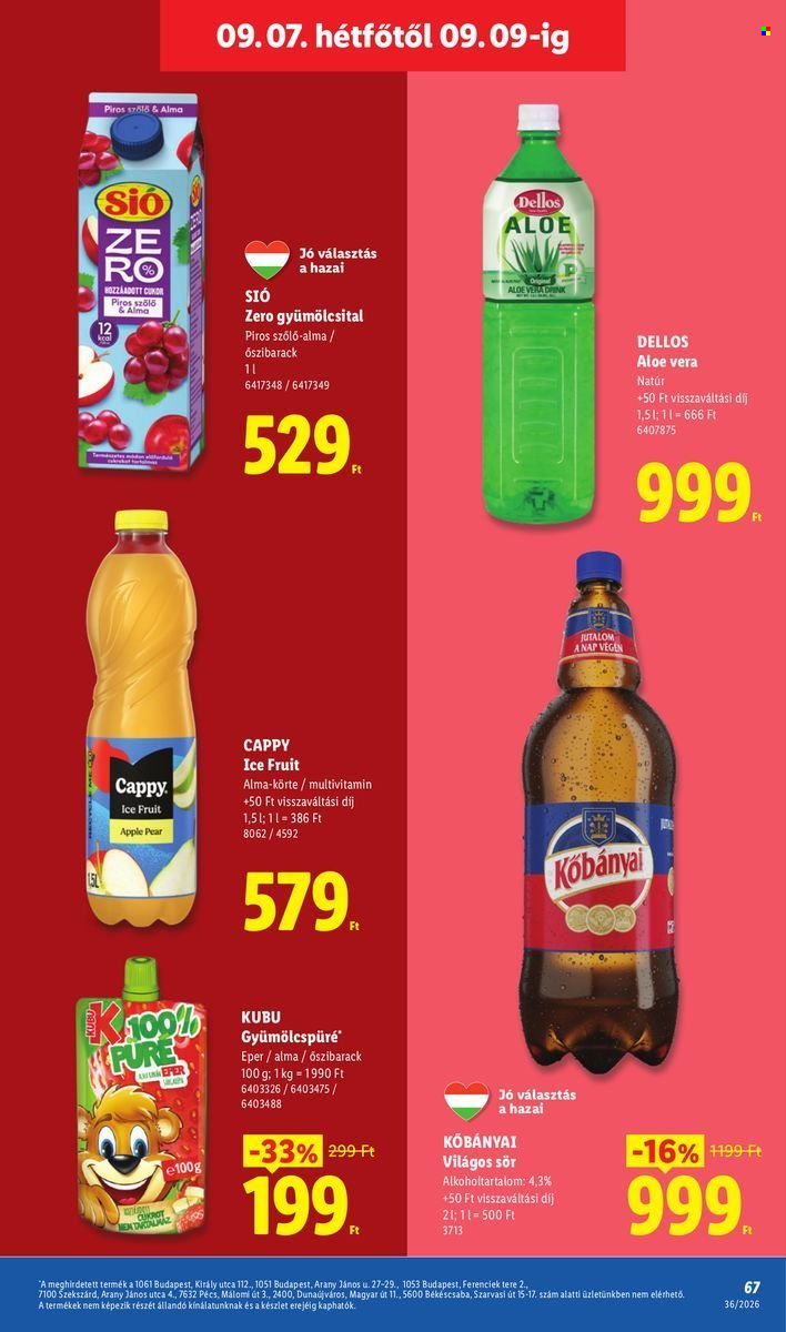 Lidl akciós újság érvényes:  - 2026.09.03 - 2026.09.09. 67. oldal Oldal 67