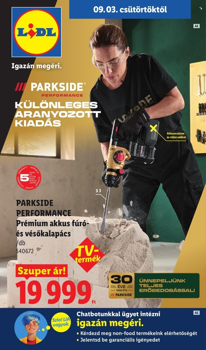 Lidl akciós újság érvényes:  - 2026.09.03 - 2026.09.09. 1. oldal Oldal 1